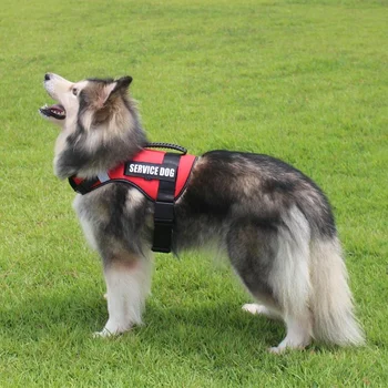 

Pet Harness For Large DogsHarness Vest Ship from RU Pet Supplies Nylon Reflective Training Dog Collar Harness with Handle