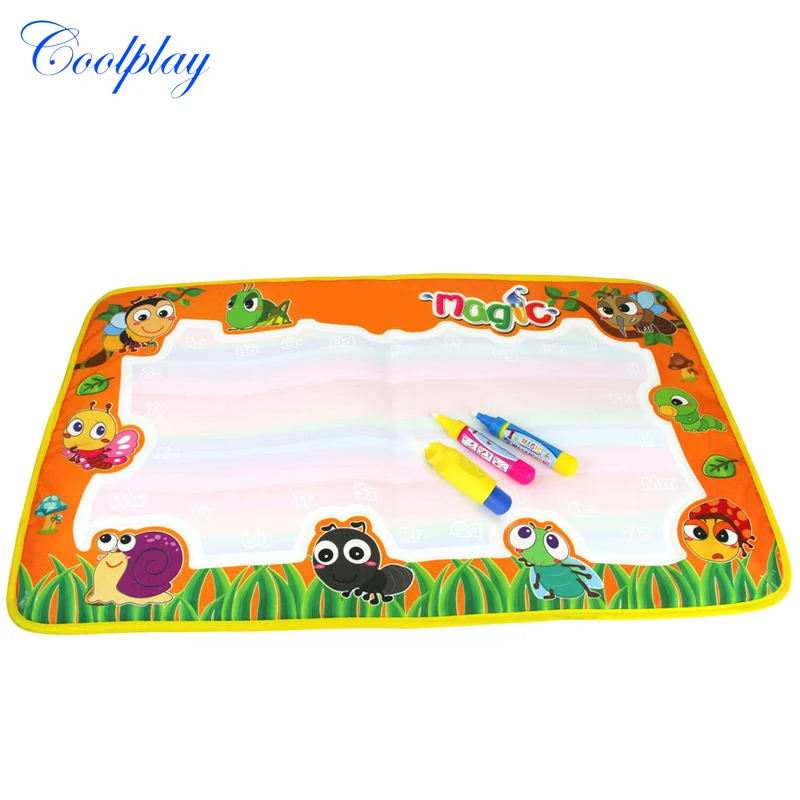 Rainbow Water Drawing Mat & 2 Pen & 1 Pen Brush Water Doodle Coloring