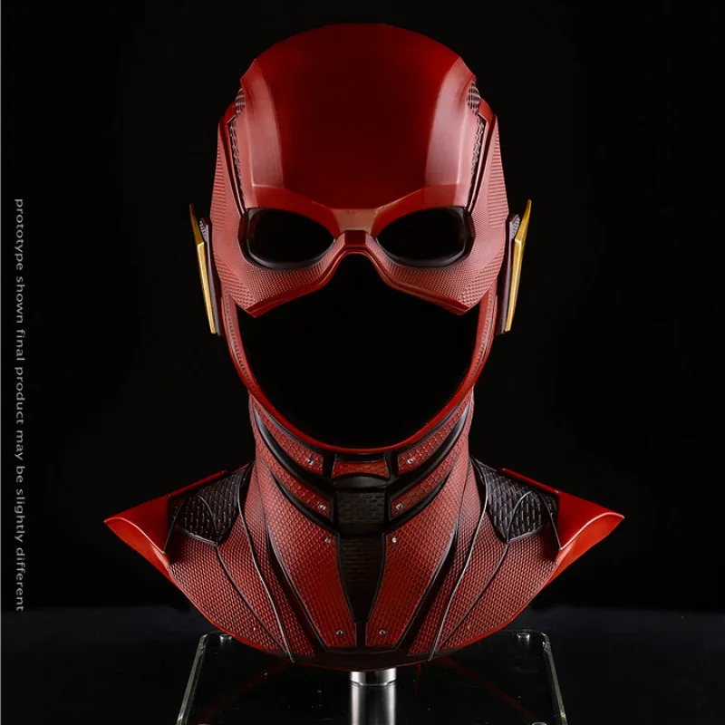 Estartek DS 1/1 Косплей Бэтмен Flashman пригодный для ношения шлем для настоящего человека Sence DIY - Цвет: Красный