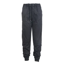 Горячая мужские повседневные свободные брюки сплошной цвет корсет со шнуровкой осенние брюки Модные узкие брюки