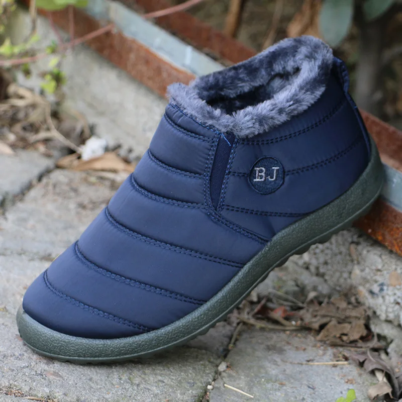 

Plus Size Waterproof Snow Winter Boots Warm Solid White Black Women's Boots Casual Shoes Fashion Platform Sneakers Ankle Botas