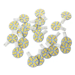 20X T10 194 921 W5W 12 SMD 5050 светодиодный теплый белый колесах Ландшафтный свет лампы