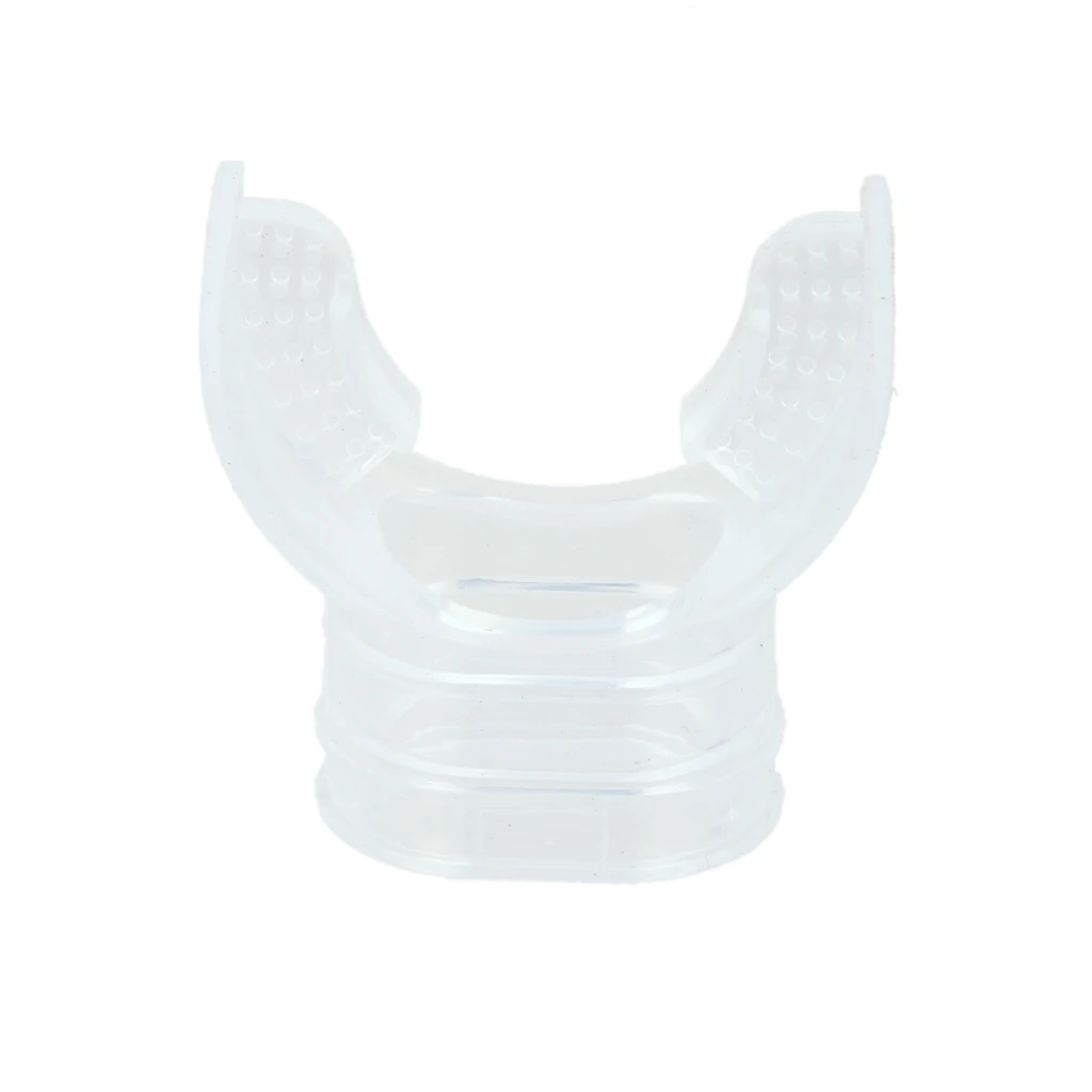  Clear Silicone Snorkel Mouthpiece Replacement Scuba Regulator Comfort Fit Mouth Piece Underwater Diving Accessories