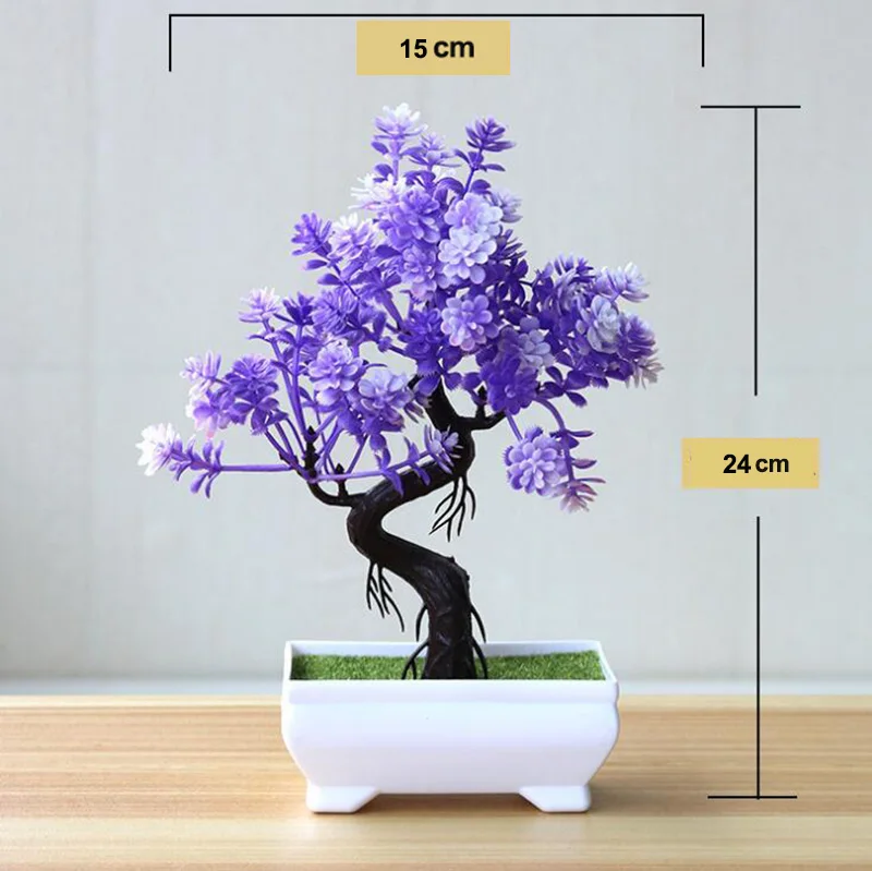 

Colorful Artificial Plants Bonsai Small Tree Pot Plants Fake Tree For Home & Garden Decoration #03