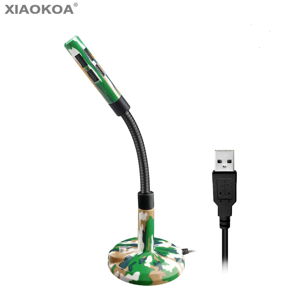 Omnidirection USB Microphone for Computer gaming Laptop PC Tablet pc Gamer  for Recording Skype Youtube Conference mic XIAOKOA