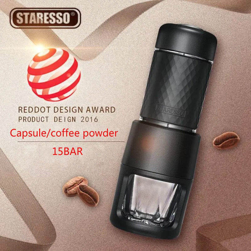 

STARESSO Second generation 15BAR Italian Concentrate Coffee machine Manual Capsule/coffee powder Portable outdoor coffee pot