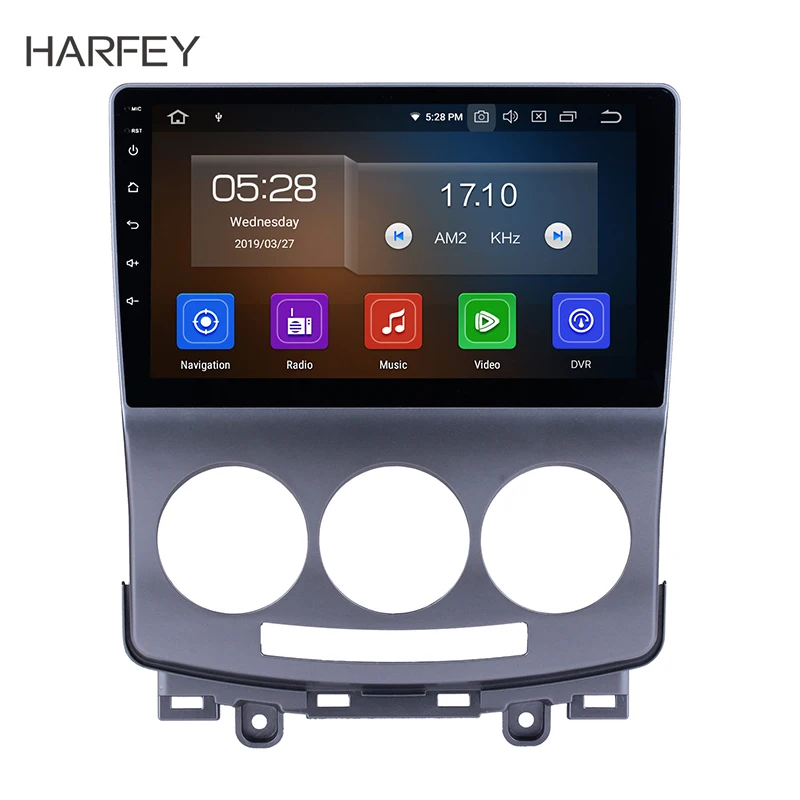 Автомагнитола Harfey 1DIN Android 10 0 9 дюймов GPS стерео для старой Mazda 5 2005-2010 сенсорный