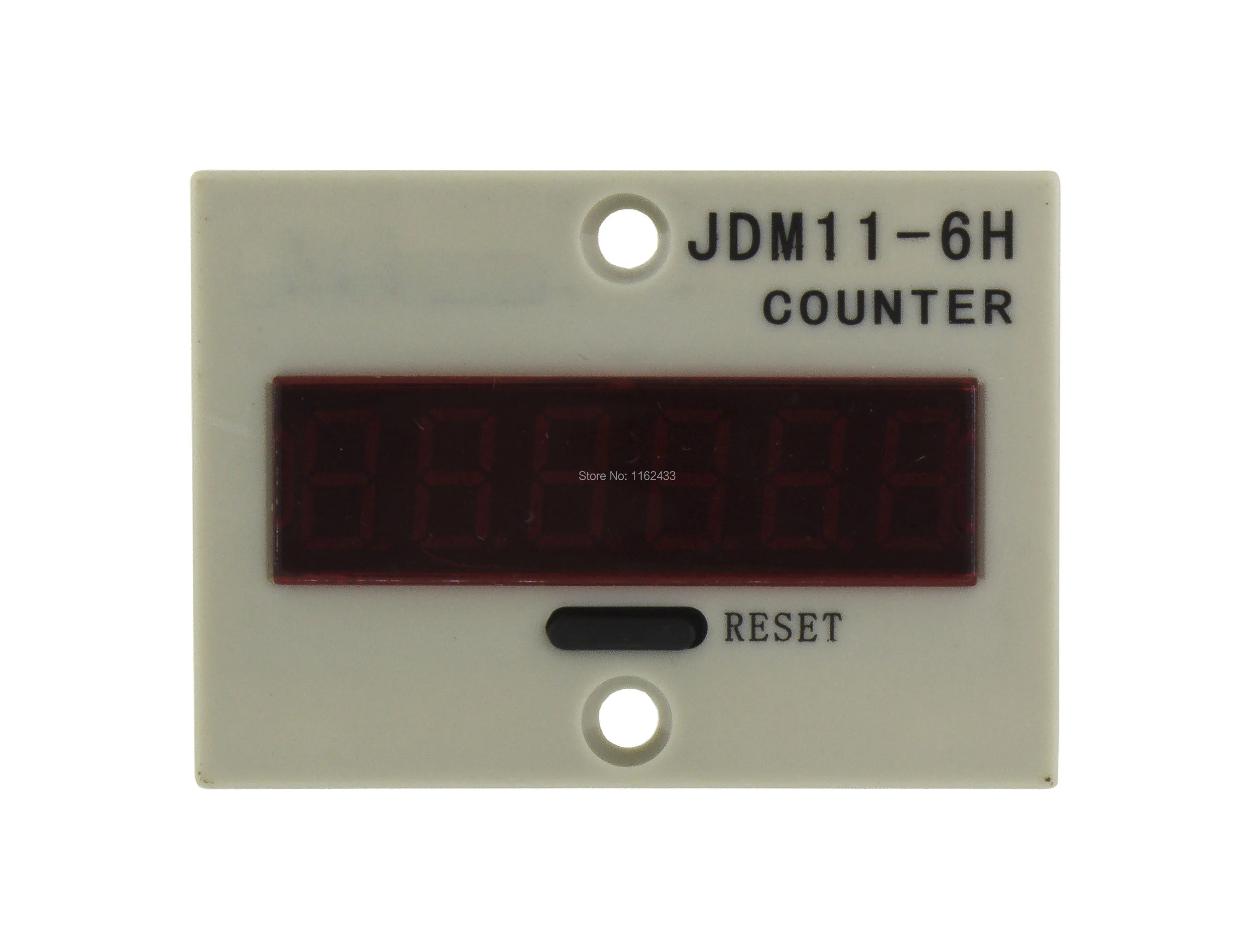AC 220V Resettable 0-999999 LED Display Electric Digital Counter JDM11-6H 