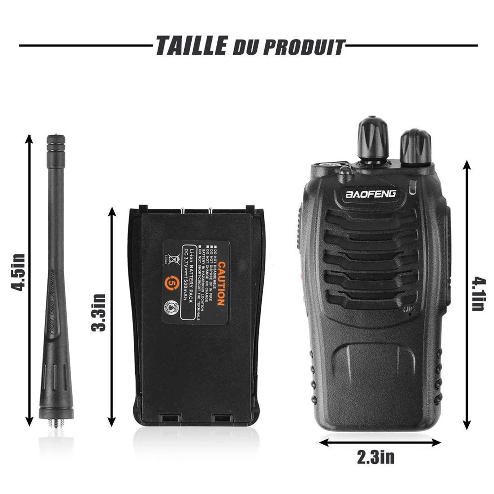 6PCS Two-Way Radio Walkie Talkie Handy Pofung Bf