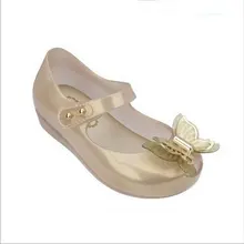 Мини Лидер продаж 3D бабочка желе Сандалии для девочек желе детей Сандалии для девочек принцесса Обувь модные сандалии Обувь для девочек