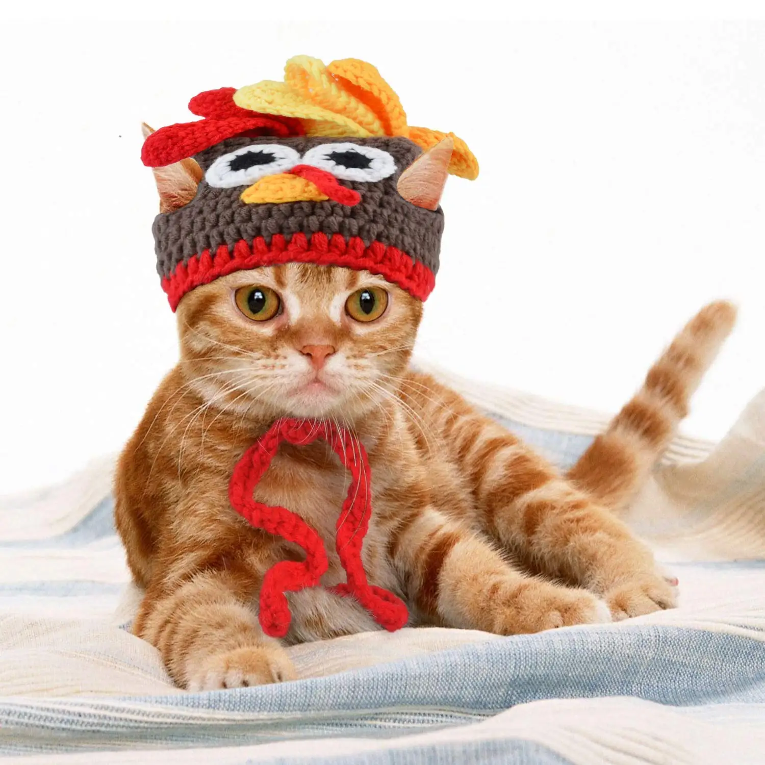 Милая одежда для питомца турецкие шляпы, одежда для кошек, маленькие собаки, на заказ, украшения ручной работы, вязаные крючком, домашние животные, щенок, зимняя шапка, вечерние, подарок