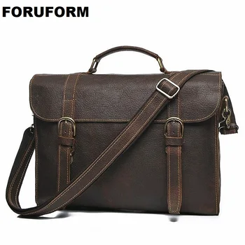 

Genuine Leather Bag Casual Male Handbags Cowhide Men Crossbody Bag Men's Travel Bags Laptop Briefcase Bag For Man LI-2034