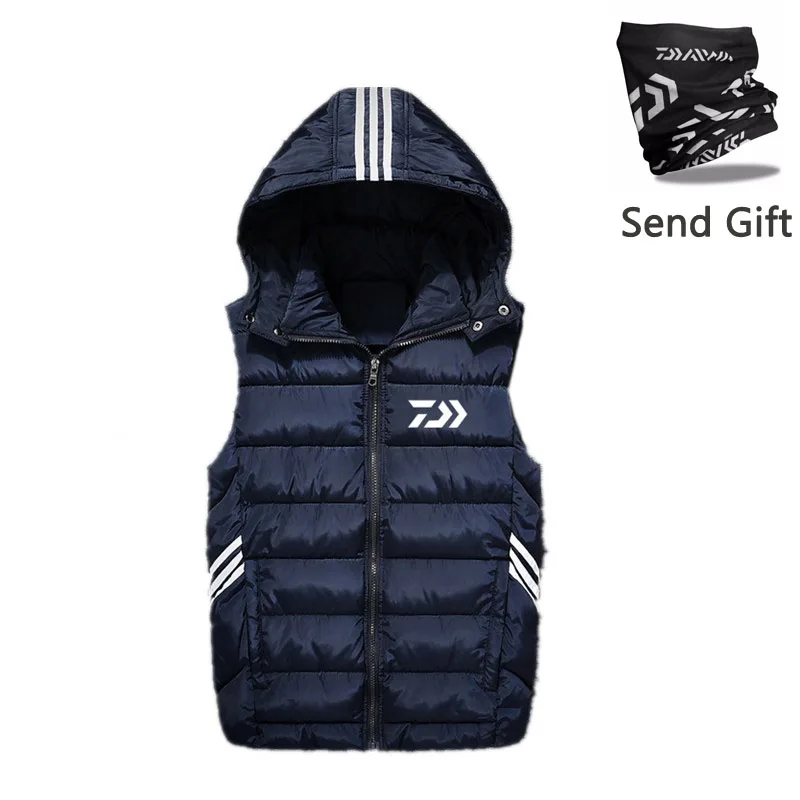 

2018 DAIWA New Fishing Coat Cotton Waistcoat Keep Warm Breathable Autumn And Winter Vest Light Lightweight Duck Jacket Send Gift