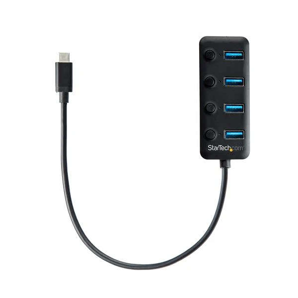 StarTech.com 4-Порты и разъёмы USB-C концентратора-4x USB-A с индивидуальным On/Off