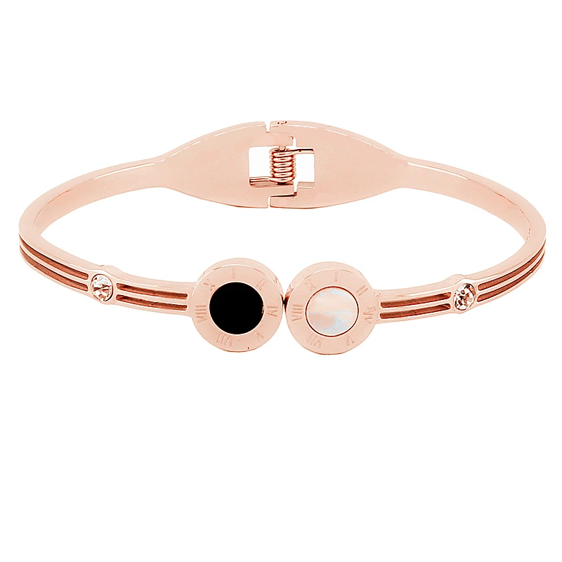 

Fashion 316 Stainless Steel Rose Gold Spring Bangle Lover Bracelets Nickel Free Jewelry for Women Best Gift