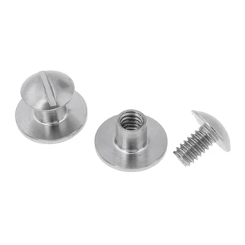 

2 Pairs Durable Stainless Steel Tech Scuba Diving Dive BCD Backplate Pad Book Screws Replacement