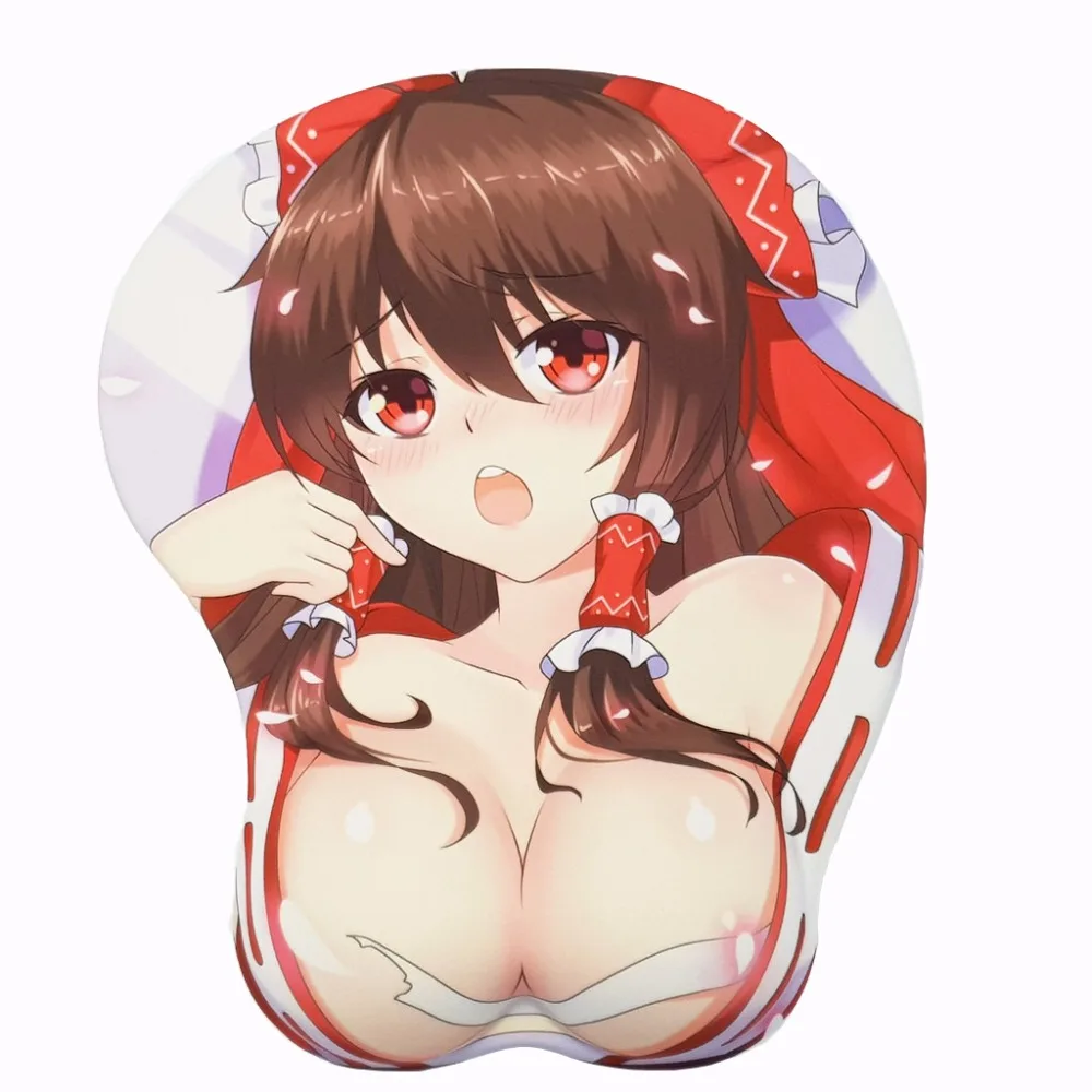 "Touhou Project" Хакурей рейму аниме 3D Oppai коврик для мыши подставка для запястья