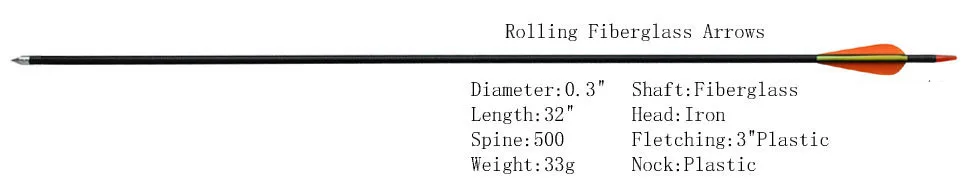 12 шт. стрельба из лука стрелка стекловолокна OD 7,6 мм 32 дюймов рулонный лук для стрельбы из лука составной Рекурсивный лук Охота слепое дерево