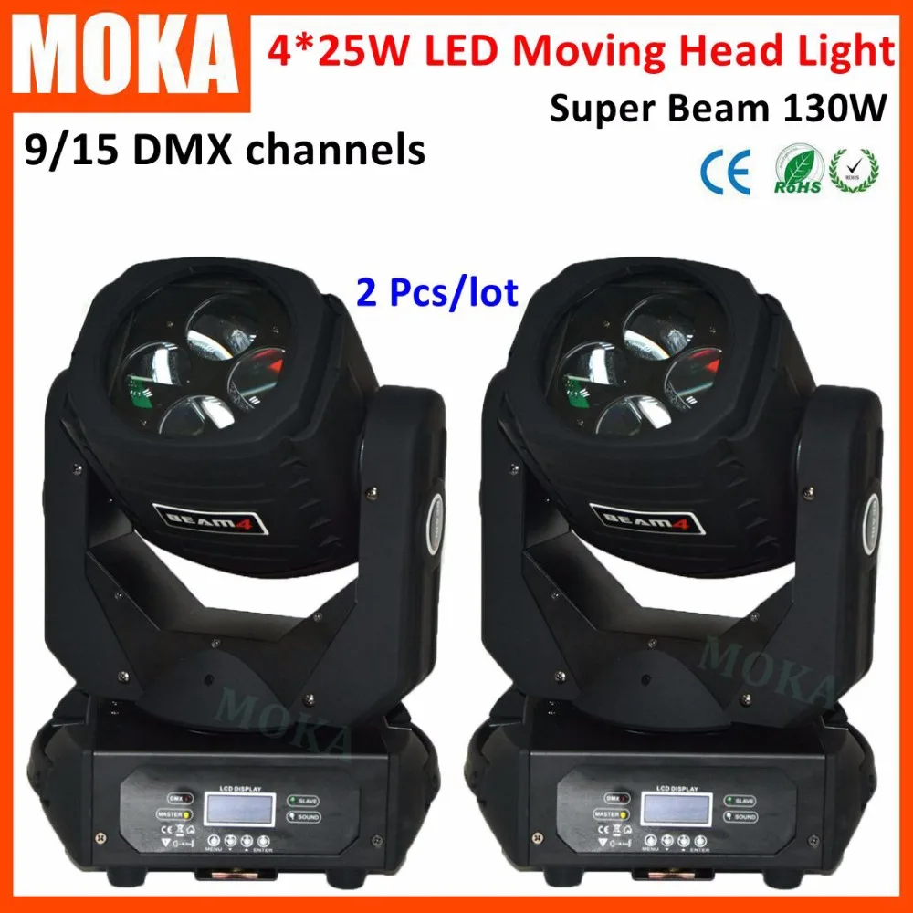 

2 Pcs/lot Hi-Quality Hot Sale LED Beam DJ Moving Head Light spot RGBW 9/15 Channels DMX512 LCD display stage lighting equipment