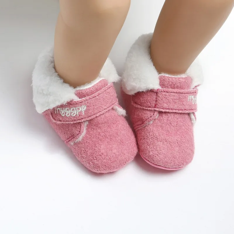 Унисекс для новорожденных Cozie из искусственного флиса Bootie зимняя теплая детская кроватка для новорожденных обувь классический напольный мальчиков M