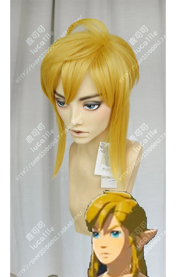 The Legend Of Zelda Linkle Hair wigs Cosplay blonde braid Fancy party wig