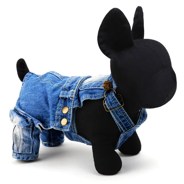 Freeshipping New arrivals pet clothes denim jeans dog overalls puppy