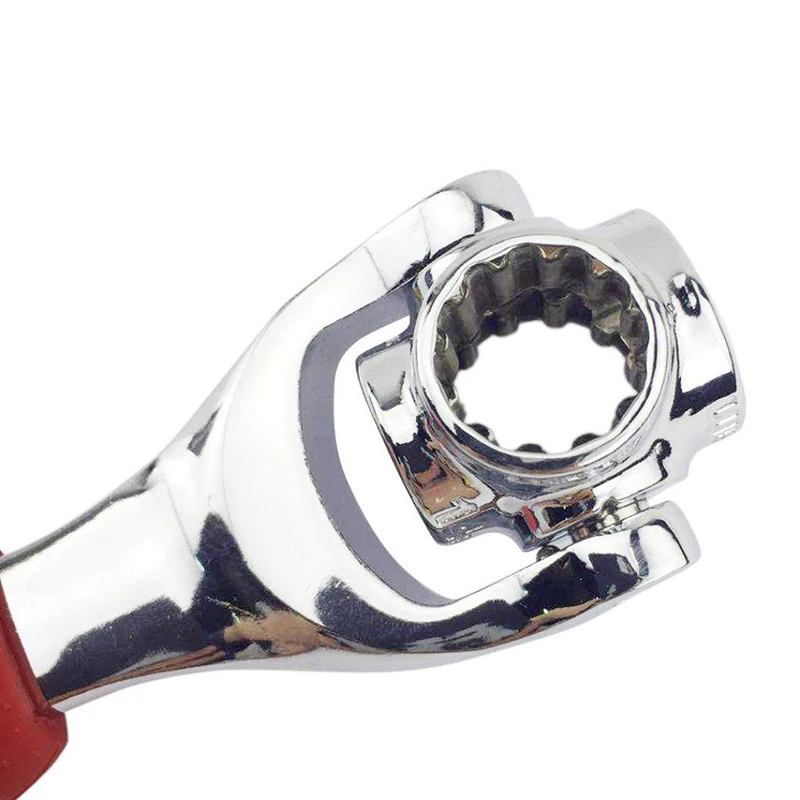 48 en 1 multifonctionnel 360 degr/és tournant rotation cl/é /à douille en acier inoxydable cl/é universelle fonctionne avec des boulons