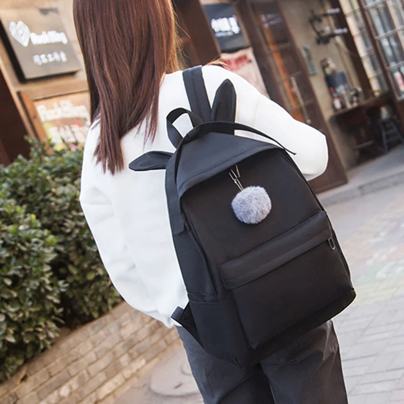 Женский холщовый рюкзак, школьный рюкзак для девочек-подростков, рюкзак с сумкой на плечо, KA-BEST