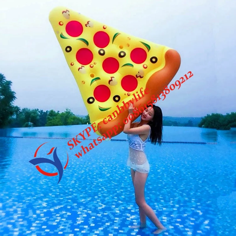 giant inflatable pizza slice water swimming pool raft float,summer pool