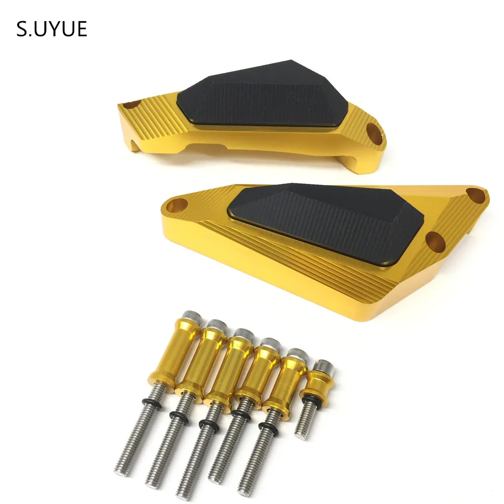 S.UYUE mt07 fz07 Motorcycle Aluminum and POM Engine Guard For Yamaha MT