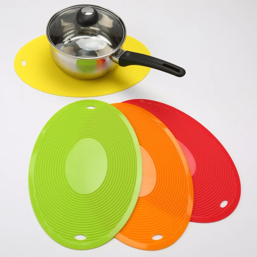 

1PCS Silicone Trivet Mats 12'' x 8''- Hot Pads Non-Slip Trivets