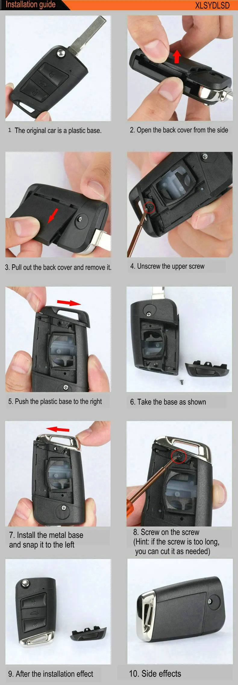 Car Remote Key Metal base-9