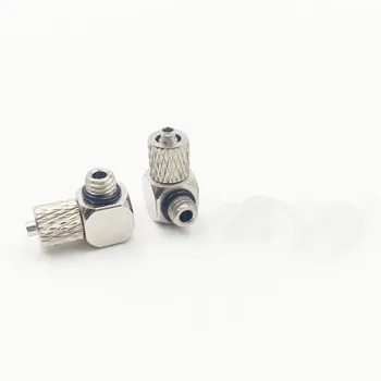 

Free shipping 50 Pieces M5 - 4mm/M6-4mm/M3-4mm Elbow Pneumatic Pipe Air Hose Quick Fitting Mini Connector Iron