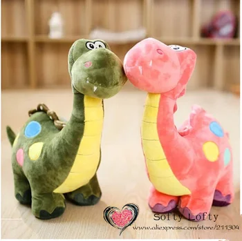 

Free shipping one piece big Q version Dinosaur plush toy,children girls boys kids baby shower birthday gift couple wedding love