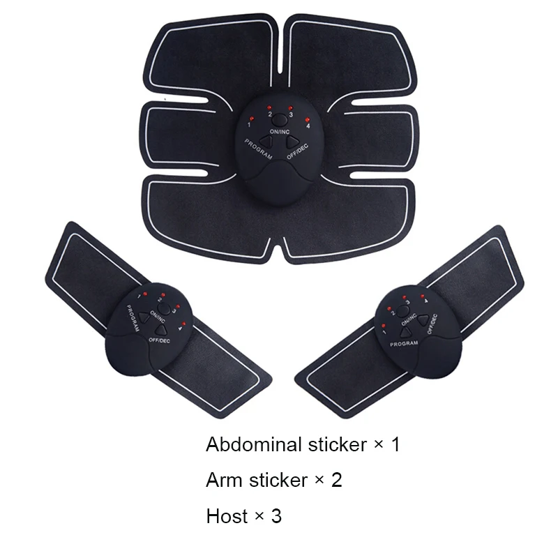 EMS Abdominal Muscle Stimulator Trainer Fitness Home Gym Electro Stimulation Body Slimming Belt Vibration Fitness Massager (6)