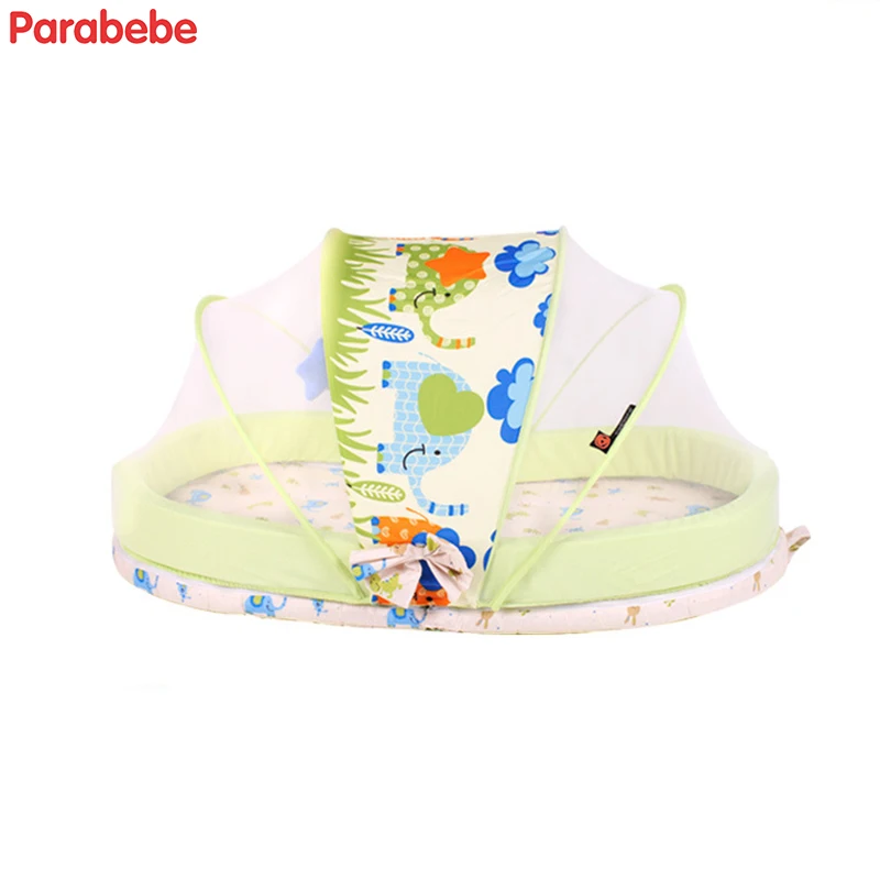 Murah Anak portabel tidur bayi gajah bayi boks bayi kelambu nyamuk jaring kamar bayi cradle baru lahir anak klasik travel cot