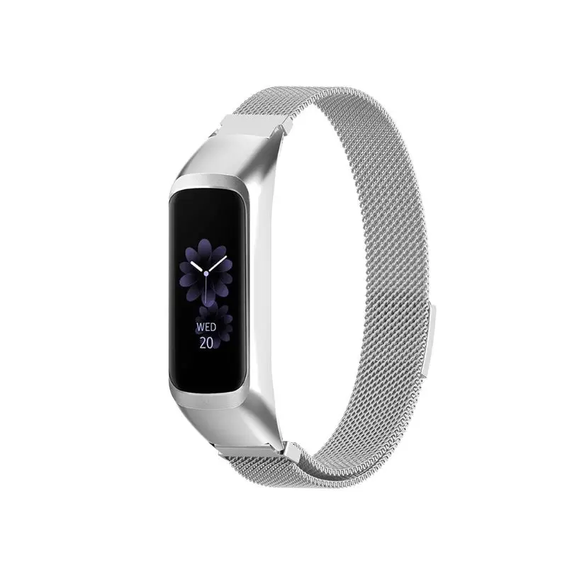 Смарт-браслет для часов подходит для e наручный браслет Мода Миланская нержавеющая сталь Замена магнитный ремешок для samsung Galaxy Fit-e Smart Ban