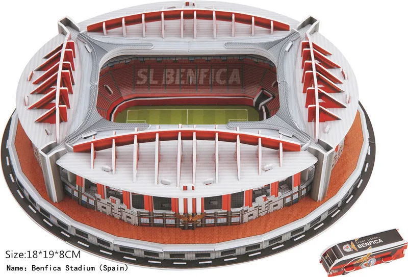 3D Puzzle Model Assembled Building Toys Children Football Stadium Mexican Spain 