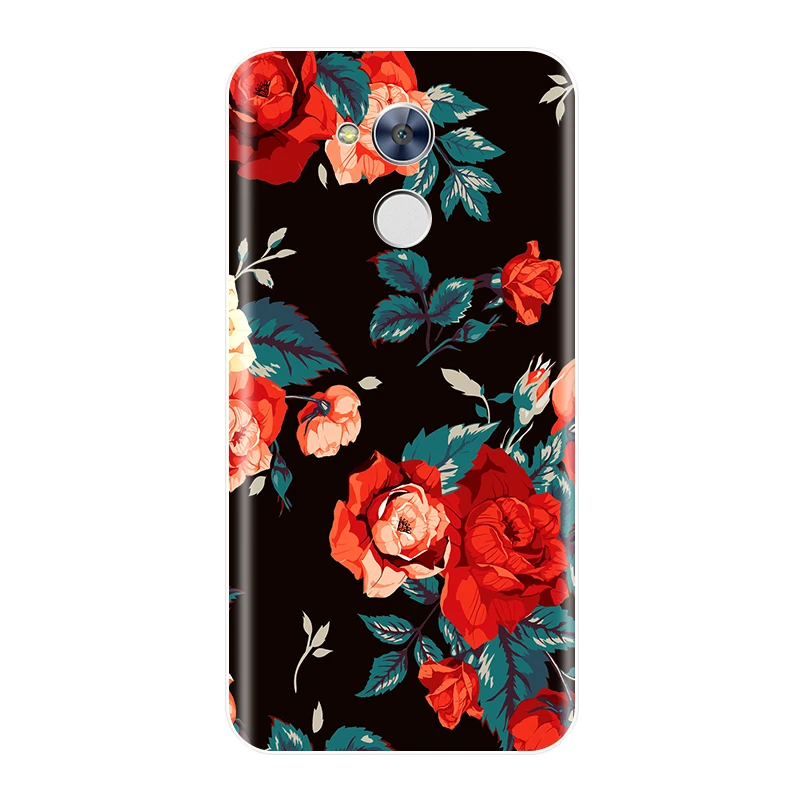 الهاتف حافظة لهاتف Huawei الشرف 6A 6X 6C برو لينة سيليكون TPU لطيف القط رسمت الغطاء الخلفي لهواوي الشرف 5C 5X 4C 4X حالة