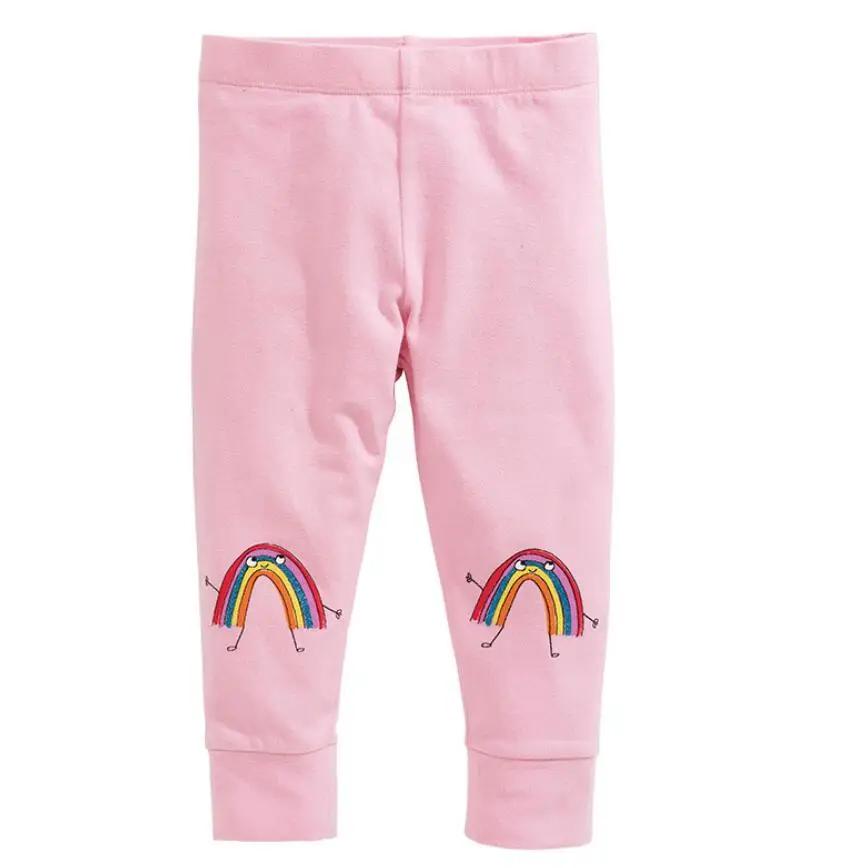 6pcs/lot Baby girls legging kids children clothing rainbow boys pants