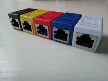 

5pcs RJ45 Coupler ethernet cable coupler LAN connector inline Cat7/Cat6/Cat5e Ethernet Cable Extender Adapter Female to Female