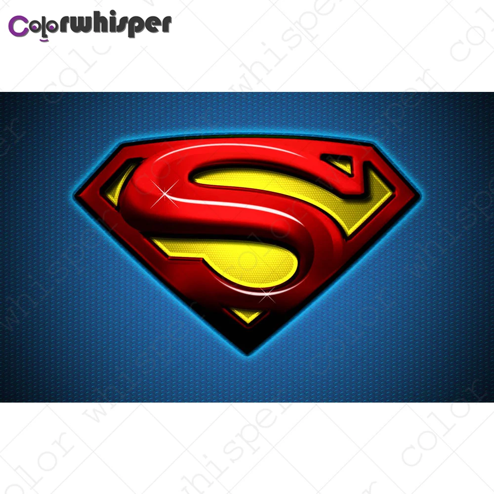 Diamond Painting Full Square/Round Daimond Painting"Superman Logo