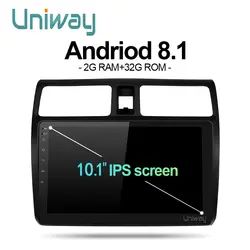 Uniway MYY1081 android 8,1 автомобильный dvd для suzuki Swift 2005-2016 мультимедиа автомобильный Радио Стерео gps навигация с рулем