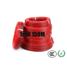50 м RVB 2x1 SQMM медный сердечник двойной цветной провод(черный и красный) 2*1 квадратный ПВХ провод