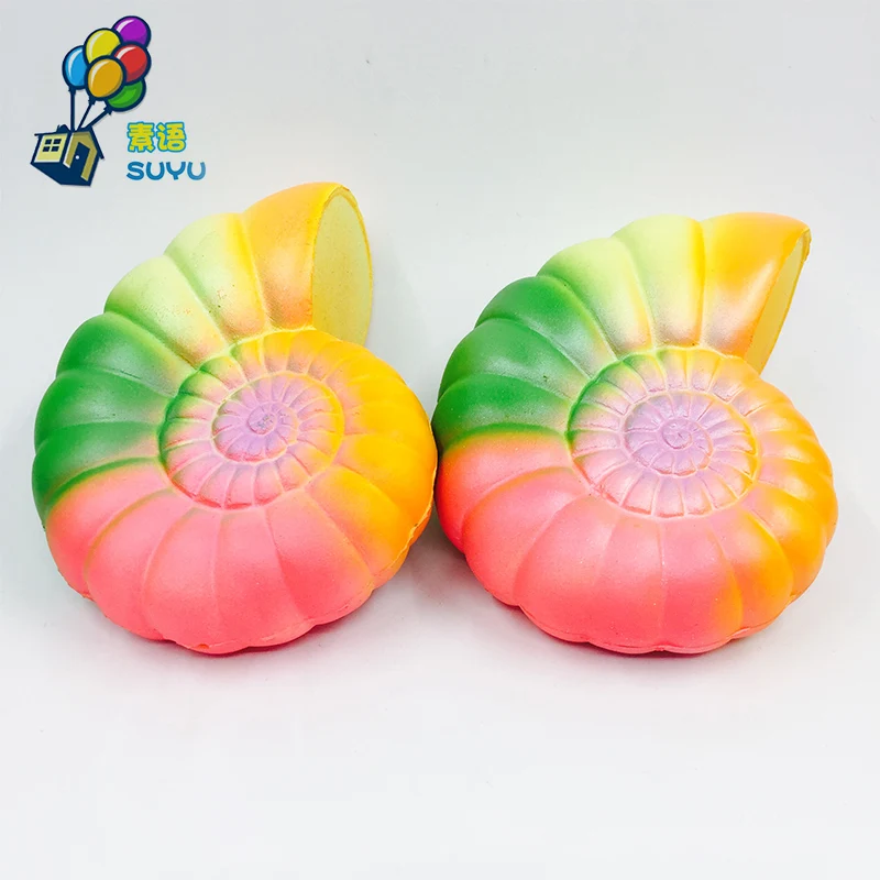 الجملة 20 قطع pu القوقع الأشرطة squishies اسفنجي لعبة ارتفاع بطيء للهاتف جامبو إكسسوارات المحمول المحمولة نوع لينة الملونة