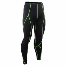 Анти-пот длинные зеленые линии спортивные штаны для бега леггинсы emonder фитнес компрессионная одежда мужские колготки для бега