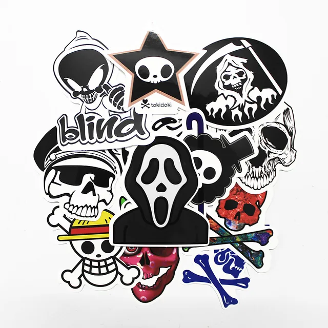 stiker gaya campuran lucu