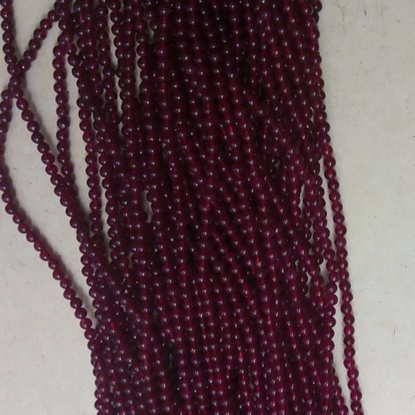 

AAA Top Quality Dark Red Color Loose Crystal Stone Rondelle Beads 2mm Natural Bright Quality Red Garnet Faceted Loose Round Bead