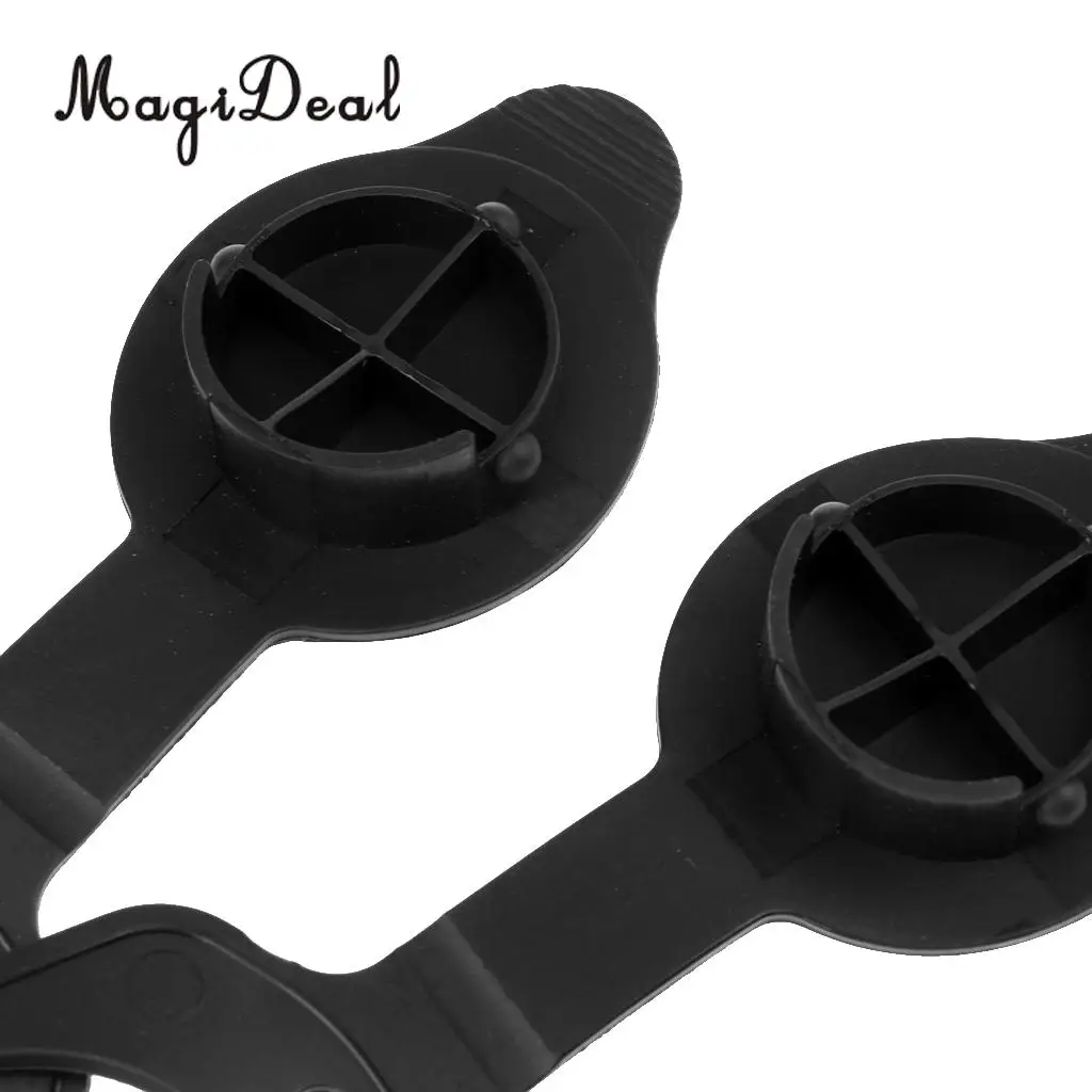 MagiDeal Hot Sale 2Pcs Large Black Color ABS Cap Gaskets for Flush Mount Fishing Rod Holders Canoe Rowing Boat Kayak Accessory