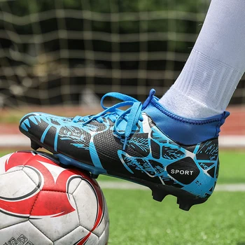 

2018 Size 33-43 Men Boy Kids Soccer Cleats Turf Football Soccer Shoes TF Hard Court Sneakers Trainers New Design Football Boots